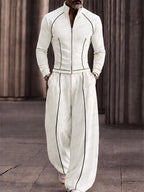 Modern Tailored Waist Jacket Pants Set