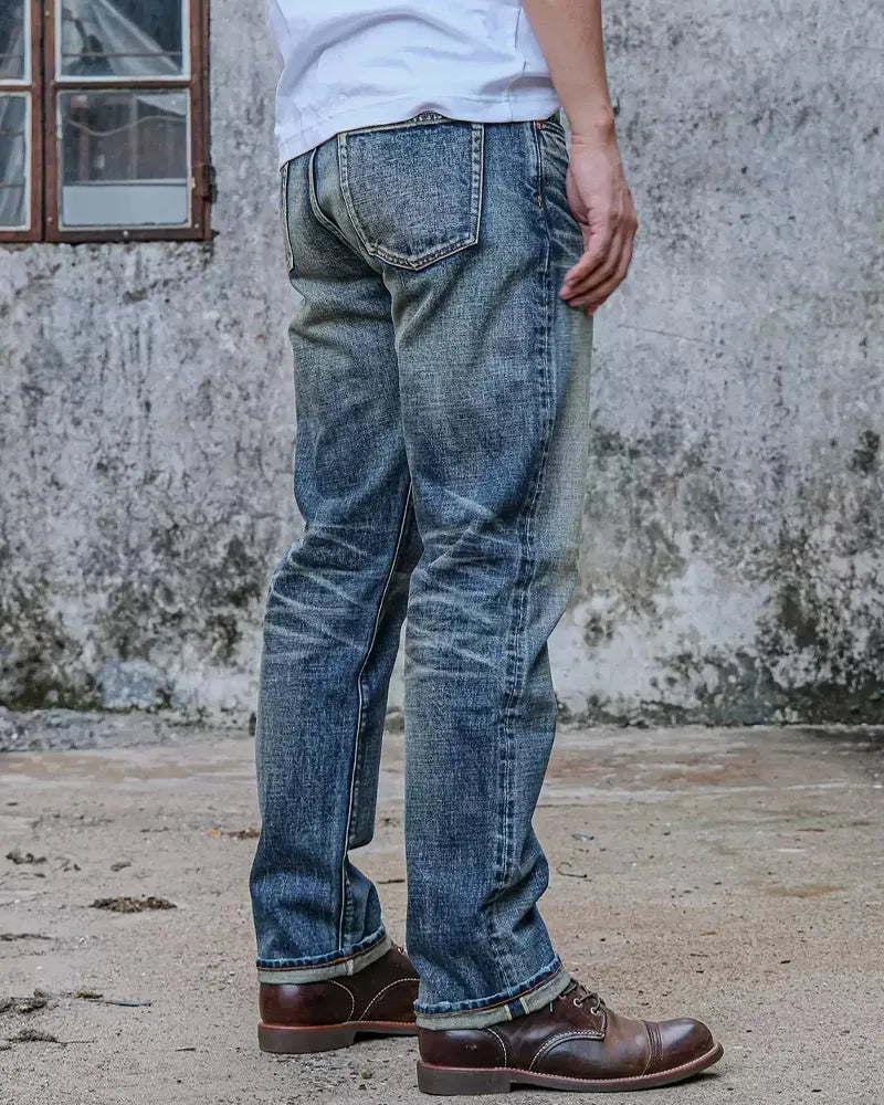 Vintage Light Blue Straight©\Leg Denim Jeans