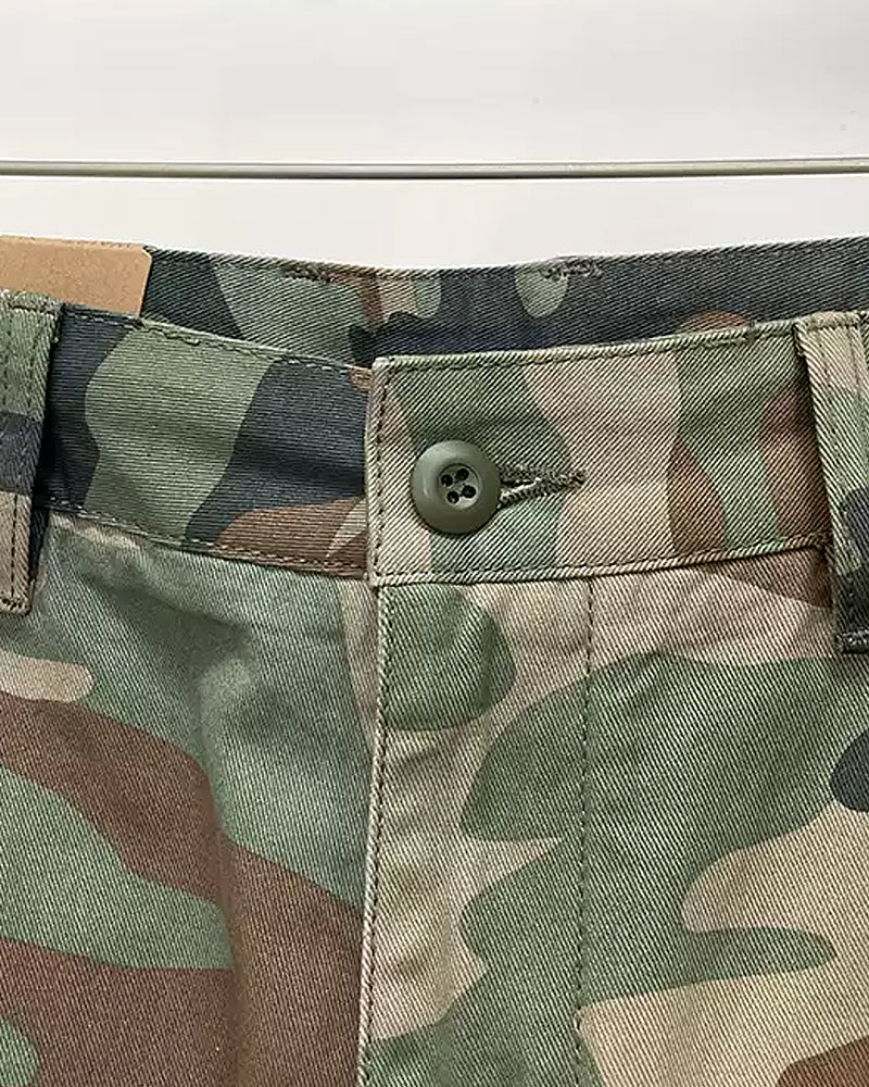 Retro Camouflage Cargo Pants