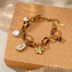 Easy To Love Tortoiseshell Chain Bracelet