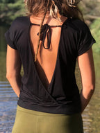 Boho Backless Halter Top, Festival Style