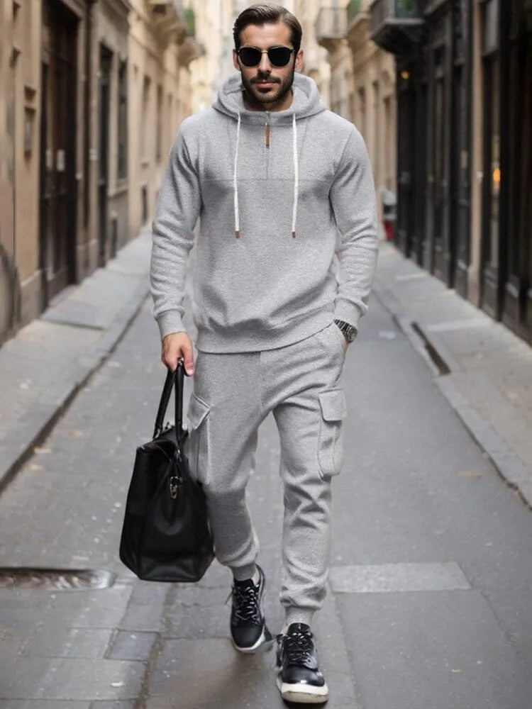 Soft Athleisure Hoodie Pants Set