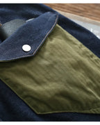 Vintage Denim Olive Green Patch Pocket Relaxed©\Straight Trousers