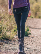 Cargo Skirt Pants 2-in-1 Slim Fit Stretch Long Leggings
