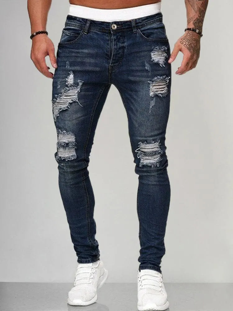 Slim Fit Torn Jeans