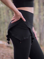 Hand Dyed Bamboo Leggings: Cotton Fleece Pixie Yoga Pants