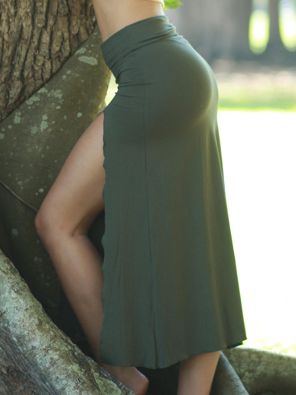 Boho Maxi Harem Skirt with Splits