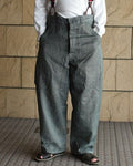 Retro Dark Gray Loose-fitting Cargo Pants