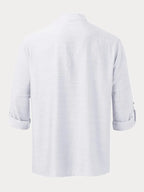 Linen Henry Long-sleeved Beach Shirt