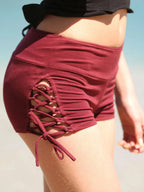 Pixie Festival Booty Shorts, Boho Hot Pants, Burning Man Bohemian Yoga Style