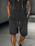 Stylish Street Hoodie Shorts Set