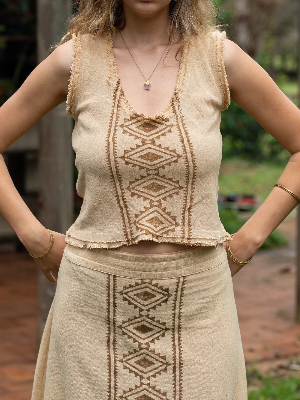 Tribal Long Skirt, Ethnic Clothing, A Line Skirt, Block Print Skirt, Earthy Clothing