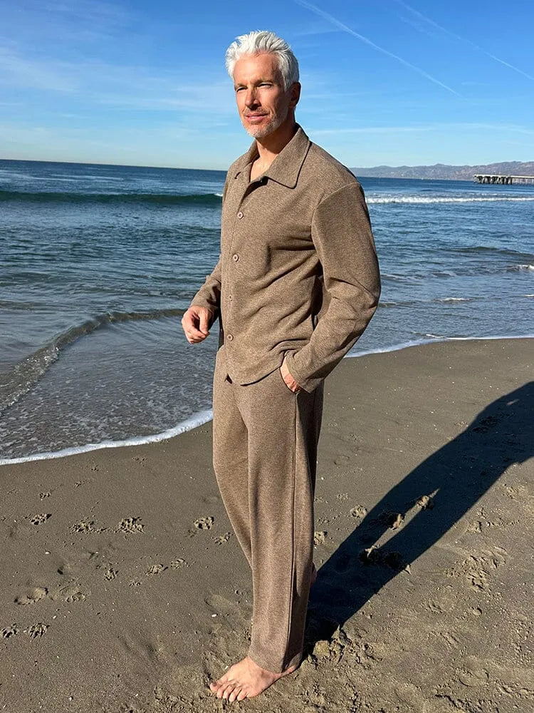 Leisure Chic Jacket Pants Set