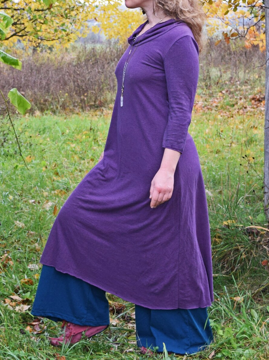 Hemp Blend Wide Leg Palazzo Pants - Yoga Waistband