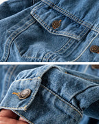 Vintage Distressed Denim Jacket