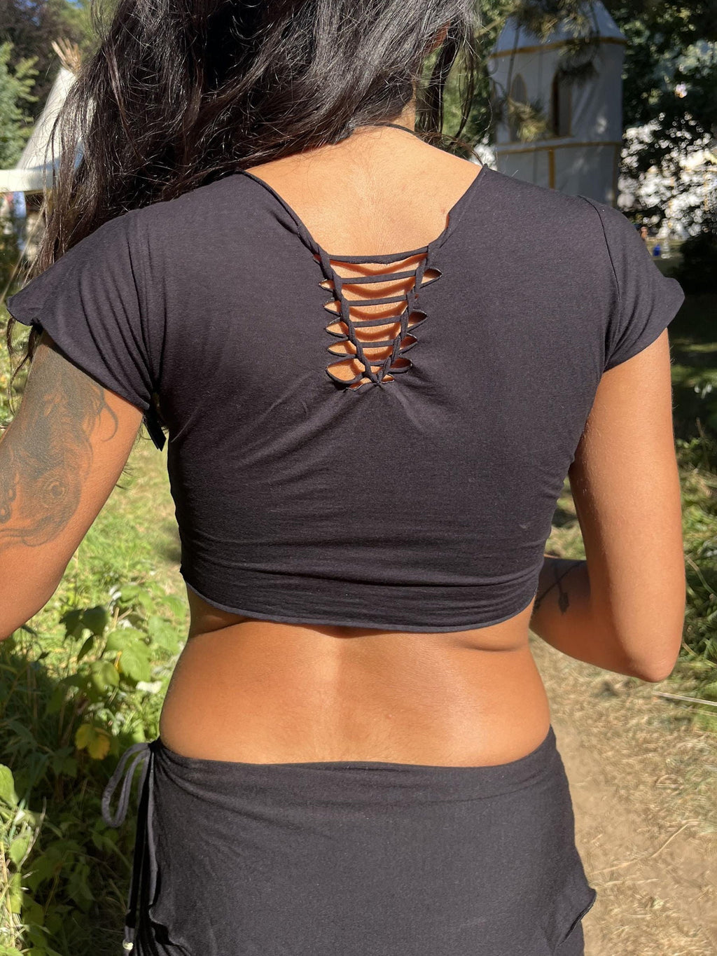 Pixie Top, Stretchy Bamboo Boho Festival Fairy Clothing