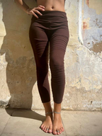 Brown leggings with seams, Ethnic leggings, Psytrance, Punk, Cyberpunk