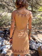 Long Tribal Block Print Dress