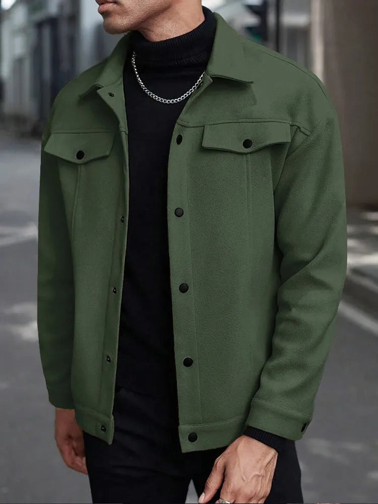 Casual Stylish Button Down Lapel Jackets