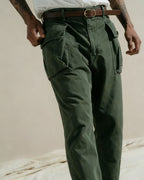 Retro Military Green Paratrooper Multi-pocket Cargo Pants
