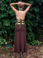 Fairy Slit Skirt, Elven Clothing, Forest Dweller Skirt, Pixie Skirt, Bohemian Clothing