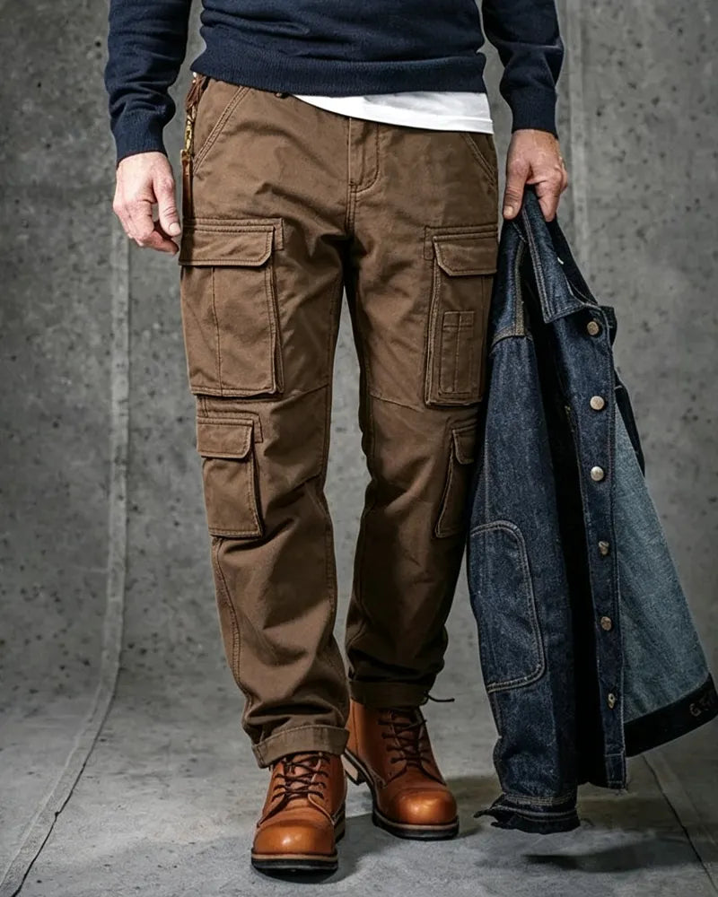 Vintage Stacked Multi Flap Pocket Cargo Trousers