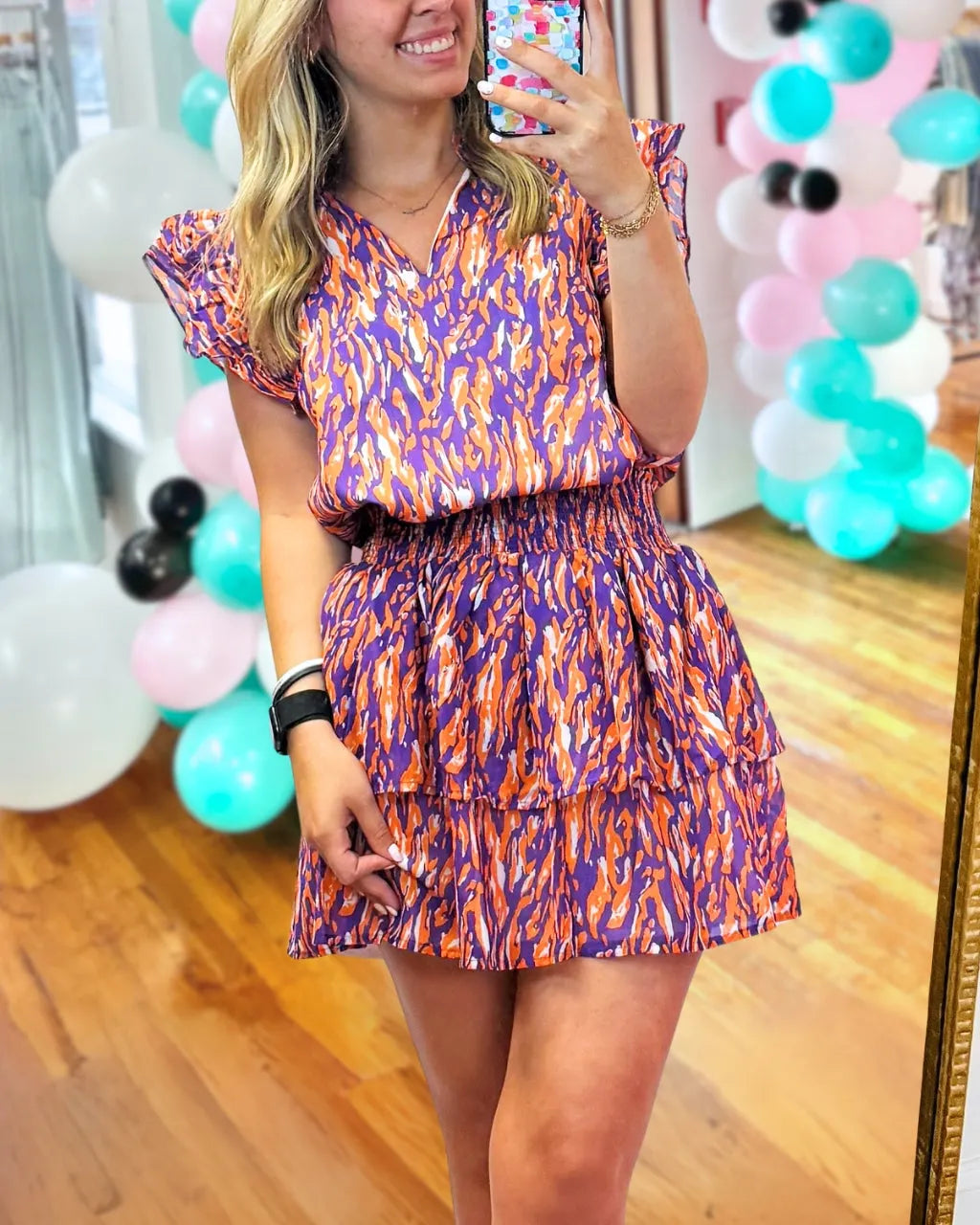 Eye Catch Tiger Team Satin Set