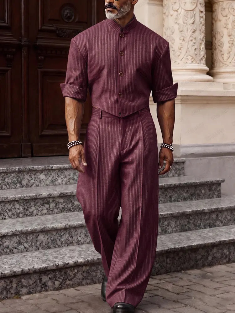 Smart Casual Designer Pinstripe Co-ord Set