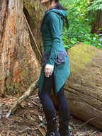 Hooded Long Sleeve Pixie Tunic with Pixie Pointed Hood