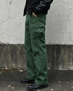 Vintage Forest Green Cargo Trousers