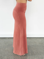 High-Waisted Draped Wide Leg Cropped Pants