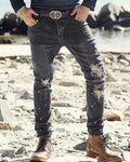 Vintage Black Ripped Jeans
