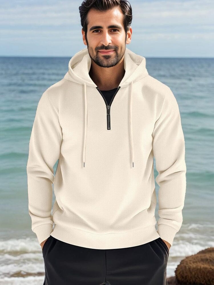 Athleisure Comfort Waffle Hoodie