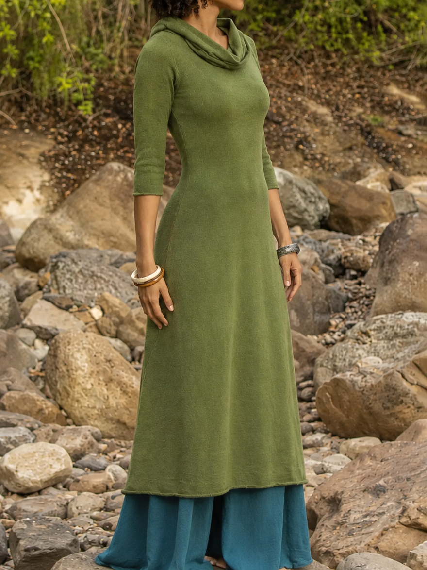 Beach Bum Hoodie Simplicity Long Dress
