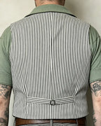 Vintage Hickory Stripe Adjustable Back©\Strap Vest