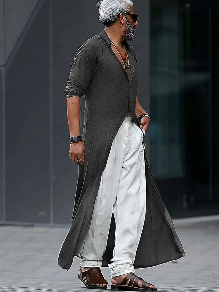 Minimalist Streetwear Fashion Longline Shirt