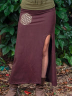 Fairy Slit Skirt, Elven Clothing, Forest Dweller Skirt, Pixie Skirt, Bohemian Clothing