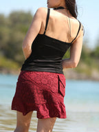 Boho Lace Top, Elven Ren Faire Festival Tank, Hippie Elven Gothic Faerie Clothing
