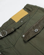 Vintage Army Green High©\Rise Wide©\Leg  Field Trousers