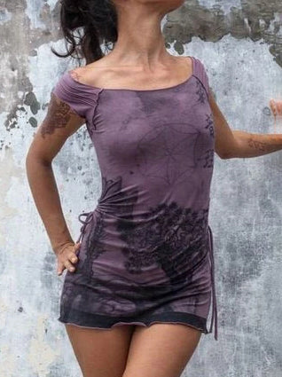 Flower of life Tunic Top, Short Dress