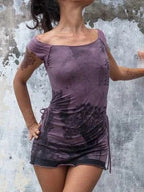 Flower of life Tunic Top, Short Dress