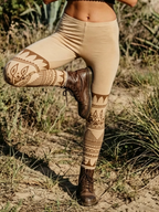 Tribal Totem Print Tight Leggings