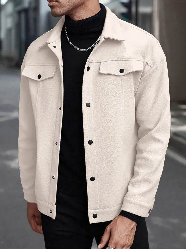Casual Stylish Button Down Lapel Jackets