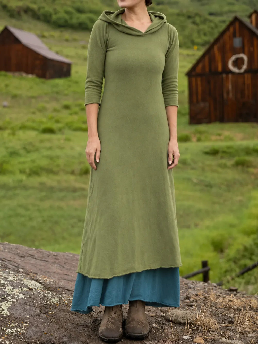 Beach Bum Hoodie Simplicity Long Dress