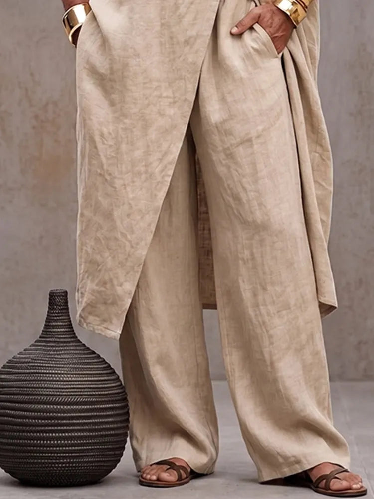 Boho Artistic Cotton Loose Fit Matching Set