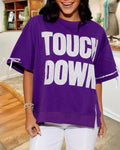 TOUCH DOWN Lace Embroidery Patch T-shirt