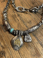 Vintage Style Goshawk Pendant Collarbone Necklace