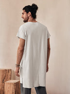 Soft Linen Blend Long Top