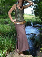 Boho Lace Top, Elven Ren Faire Festival Tank, Hippie Elven Gothic Faerie Clothing