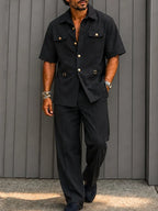 Smart Casual Designer Shirt and Pants Co-ord Set